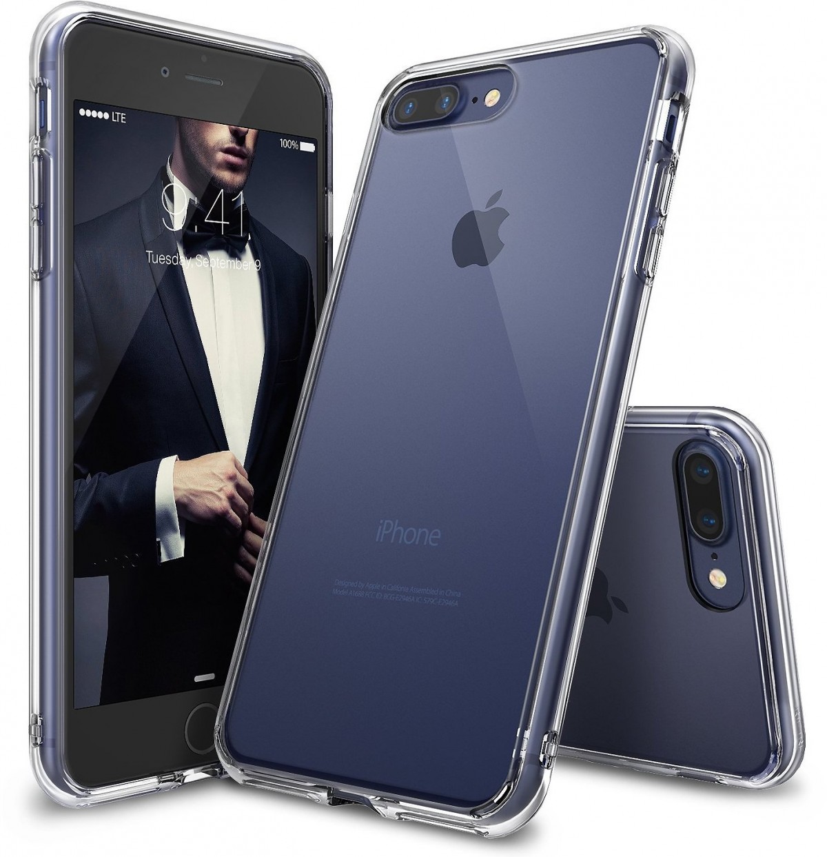 Průhledný čirý obal / kryt Ultra Slim Hybrid na iPhone 8 Plus / 7 Plus Průhledný čirý obal / kryt Ultra Slim Hybrid na iPhone 8 Plus / 7 Plus