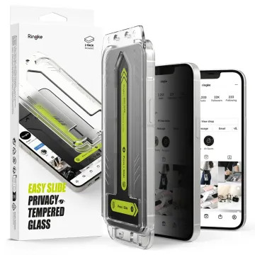 Ringke EASY SLIDE 2-Pack Privátní tvrzená skla iPhone 17e / 16e
