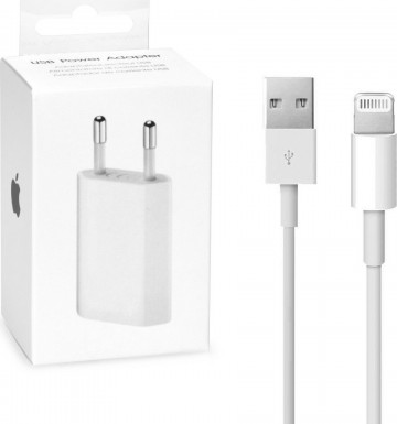 Nabíječka Apple 5W USB Power Adapter + Lightning kabel (MB707ZM/B + MD818) Nabíječka Apple 5W USB Power Adapter + Lightning kabel (MB707ZM/B + MD818)