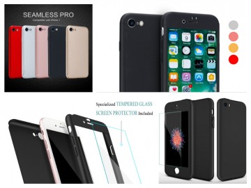 Kryt Defender 360° + Tvrzené sklo na displej Apple iPhone 8/7 Kryt Defender 360° + Tvrzené sklo na displej Apple iPhone 8/7