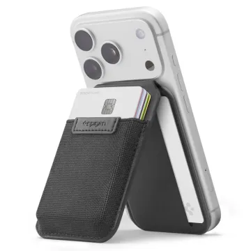 Spigen S314-4 Slim Fold MagFit peněženka se stojánkem pro MagSafe, černá