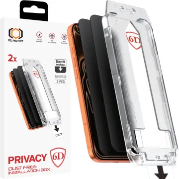 Tel Protect Privacy HD 6D 2-Pack iPhone 17 Pro Max, černé