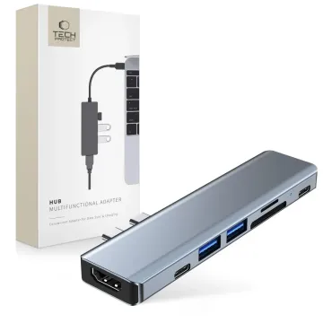 Tech-Protect V5-HUB Adapter 7in1 Grey