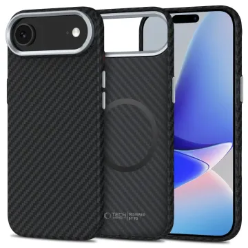 Tech-Protect Ion Carbon MagSafe iPhone Air černá/stříbrná