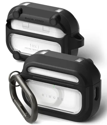 Ringke UX Magnetic MagSafe pouzdro pro Apple AirPods Pro 3 černá/čirá
