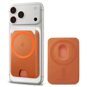 Spigen Valentinus MagFit+ MagSafe peněženka na karty - Metallic Orange