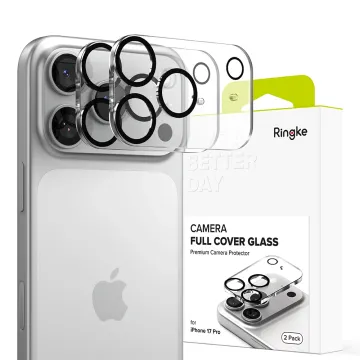 Ringke Camera Full Cover 2-Pack tvrzené sklo pro objektivy iPhone 17 Pro černé