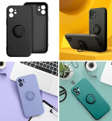 Pouzdro Forcell Silicone Ring iPhone 13 mini