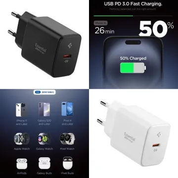 Nabíječka Spigen ArcStation Essential EE201EU 20W USB-C
