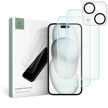 Tvrzená skla Tech-Protect Supreme SET iPhone 15 Plus