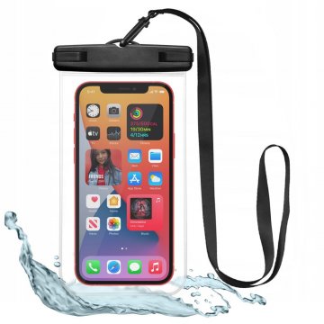 Vodotěsné pouzdro TECH-PROTECT Universal Waterproof Case Black/Clear