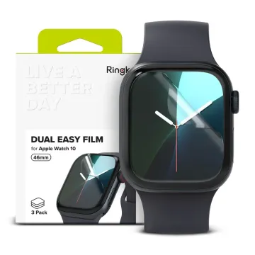 Ochranná fólie Ringke Dual Easy Film 3-Pack Apple Watch 10/11 (42mm) čirá