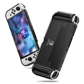 Tech-Protect TPUCarbon Nintendo Switch OLED - Black