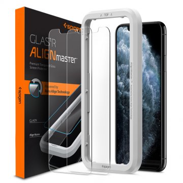 Ochranné sklo Spigen GLAS.tR Align Master na Apple iPhone 11 / XR (2 Pack)