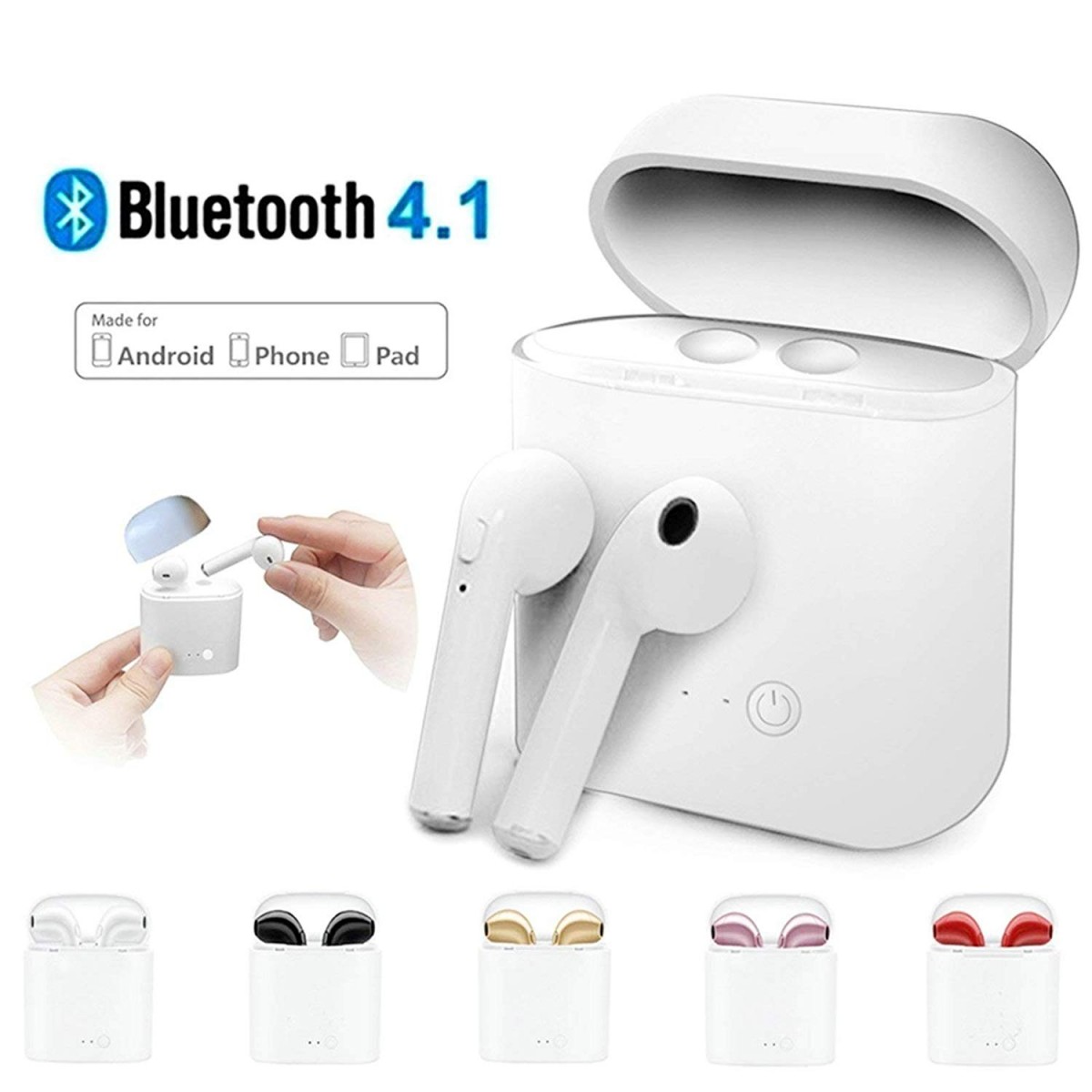 Bezdrátová bluetooth sluchátka AirPods i7S TWS + nabíjecí krabička Bezdrátová bluetooth sluchátka AirPods i7S TWS + nabíjecí krabička