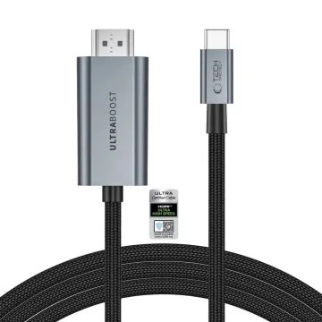 Tech-Protect UltraBoost USB-C na HDMI 2.1 8K 60 Hz kabel 200 cm Iron Grey