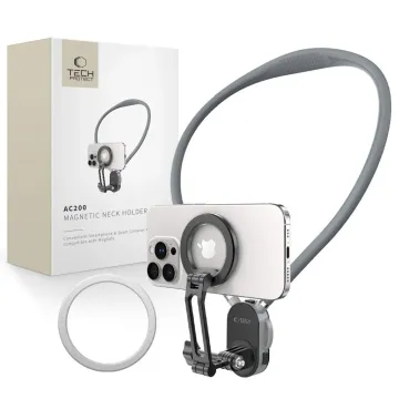 Držák Tech-Protect AC200 MAGNETIC pro iPhone MagSafe & GoPro & DJI šedý