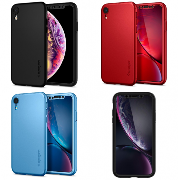 Pouzdro s ochranným sklem Spigen Thin Fit 360 pro iPhone XR Pouzdro s ochranným sklem Spigen Thin Fit 360 pro iPhone XR