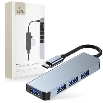 Tech-Protect V1-HUB Adapter 4in1 Grey