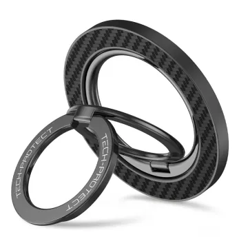 Tech-Protect MMR800 magnetický MagSafe prsten na telefon Carbon Black