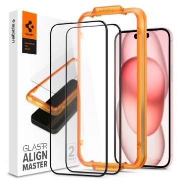 Tvrzené sklo Spigen GLAStR Align Master FullCover 2-Pack iPhone 15 Plus