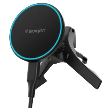 Spigen EV15MAQ Essential Qi2 MagFit MagSafe držák do auta s nabíjením - černý