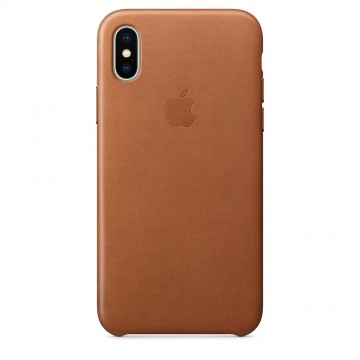 Kožený kryt Apple Leather Case iPhone XS/X - Sedlově hnědý (Saddle Brown) Kožený kryt Apple Leather Case iPhone XS/X - Sedlově hnědý (Saddle Brown)