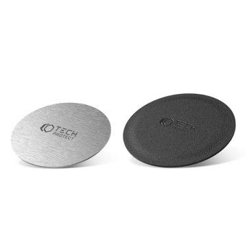 Magnetické nálepky Tech-Protect Metalpalte 2-Pack Silver & Black