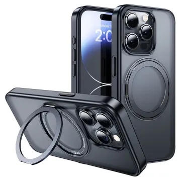 Kryt HOCO Stand Magnetic AS1 na iPhone 15 Pro Max černé