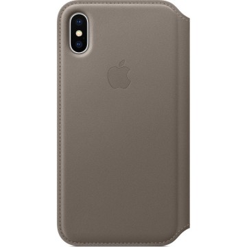 Kožené pouzdro Apple Leather Folio iPhone XS/X MQRY2ZM/A Kouřové (Taupe) Kožené pouzdro Apple Leather Folio iPhone XS/X MQRY2ZM/A Kouřové (Taupe)