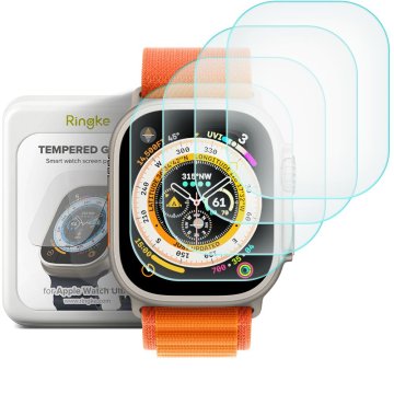 Ringke Tempered Glass 4-Pack Apple Watch Ultra 1/2 (49mm)