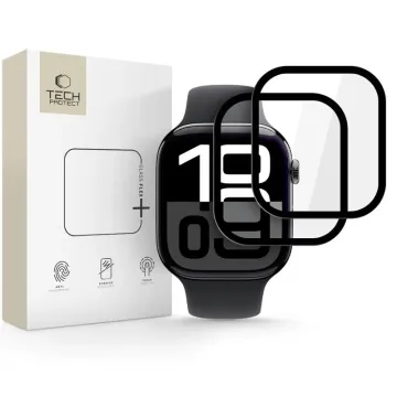 Tech-Protect Glass Flex+ 2-Pack Ochrana displeje Apple Watch 10/11 (46 mm) černá