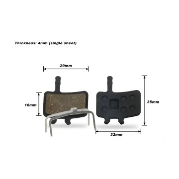 Brzdové destičky RIDERACE Semi-Metallic 006 pro AVID BB7 / Juicy 7 / 5 / 3 / Carbon