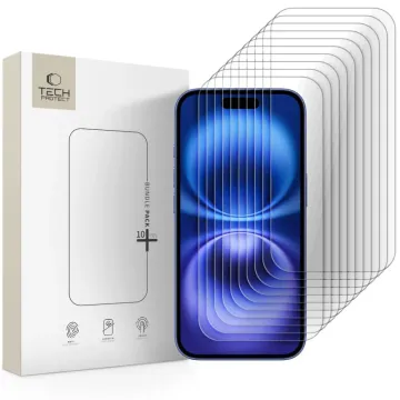 Tvrzené sklo Tech-Protect Bundle 10-Pack iPhone 16 / 15 Pro / 15 čiré