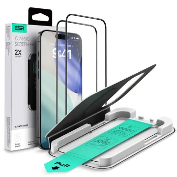 Tvrzené sklo ESR UltraFit 2-Pack na iPhone 16 Pro / 17