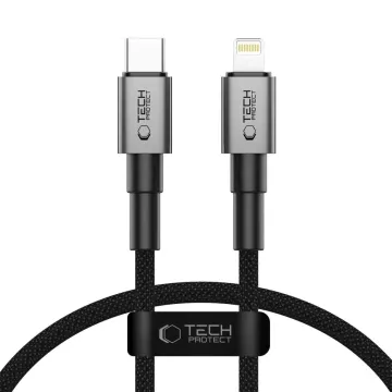 USB-C/Lightning kabel Tech-Protect UltraBoost DNA PD27W/3A 25cm Iron Grey