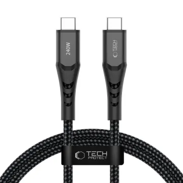 Kabel Tech-Protect Ultraboost UB11T USB-C PD 240W QC3.0 1m černý