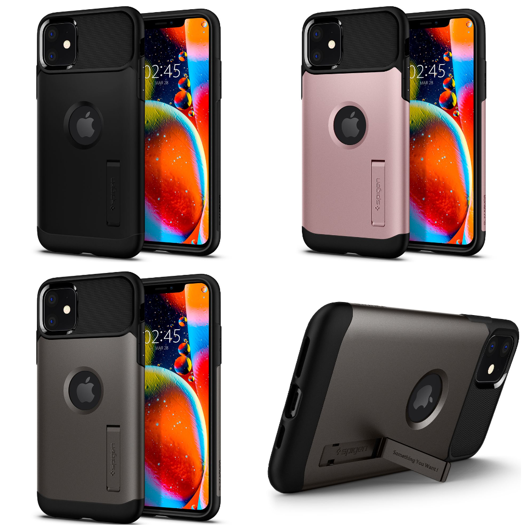 Pouzdro Spigen Slim Armor se stojánkem na Apple iPhone 11 Pouzdro Spigen Slim Armor se stojánkem na Apple iPhone 11