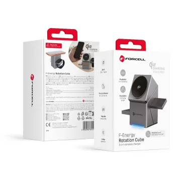 Forcell F-Energy F-06 3v1 Rotation Cube Qi2 MagSafe bezdrátová nabíječka