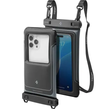 Spigen AquaShield A611P Vodotěsné plovoucí univerzální pouzdro černé (2ks)