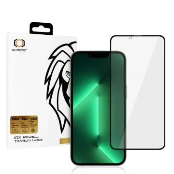 Ochranné tvrzené sklo Tel Protect 10X Privacy Titanium Glass iPhone 13 / 13 Pro / 16e