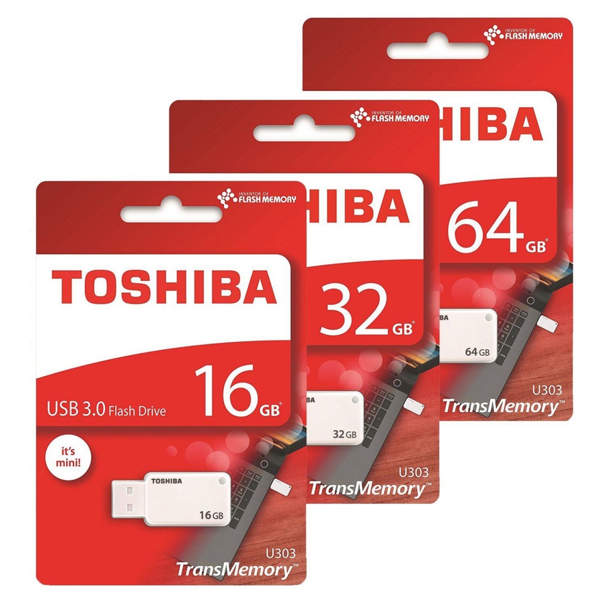 TOSHIBA U303 USB 3.0 Flash Disk (64GB/32GB/16GB) TOSHIBA U303 USB 3.0 Flash Disk (64GB/32GB/16GB)