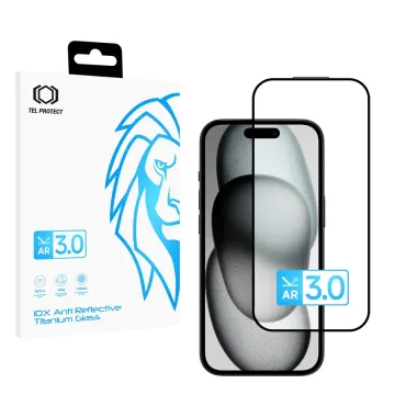 Tel Protect 10X AR 3.0 AntiReflective Titanium Glass iPhone 15