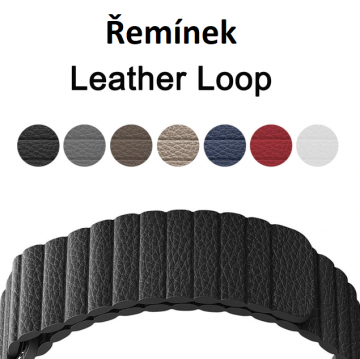Kožený řemínek Leather Loop na Apple Watch…