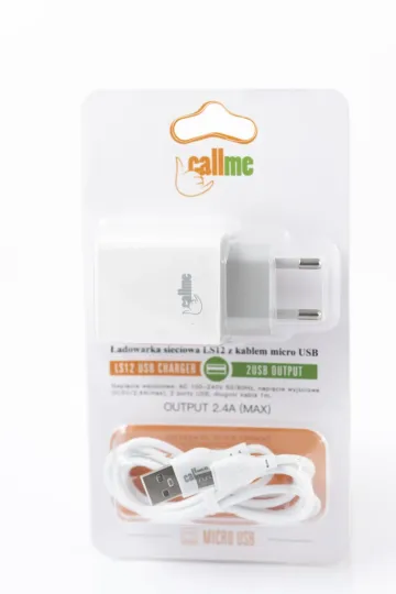 Nabíječka Callme LS12 s micro USB kabelem (2x USB-A, 12W)
