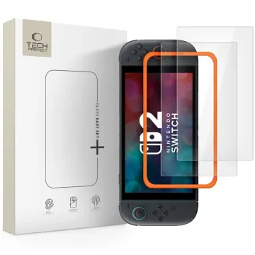 Tech-Protect Easy Set+ 2-Pack Tvrzená skla na Nintendo Switch 2 čirá