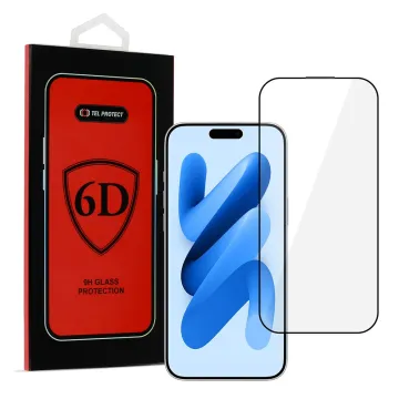 Tvrzené sklo Tel Protect 6D pro iPhone Air – černé