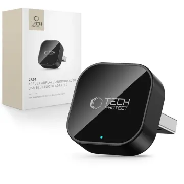 Tech-Protect UltraBoost CA01 adaptér pro Apple CarPlay a Android Auto s USB - černý