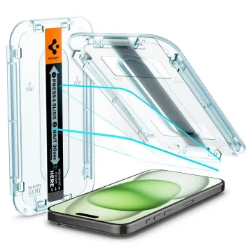 Tvrzené sklo Spigen GLAStR EZ Fit 2Pack iPhone 15/16 čiré