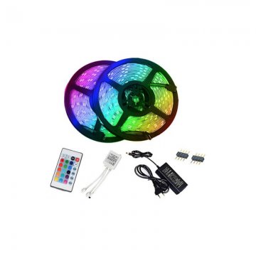 LED STRIP Dekorativní RGB pásek 8mm x 5m s dálkovým ovládáním (IP20)